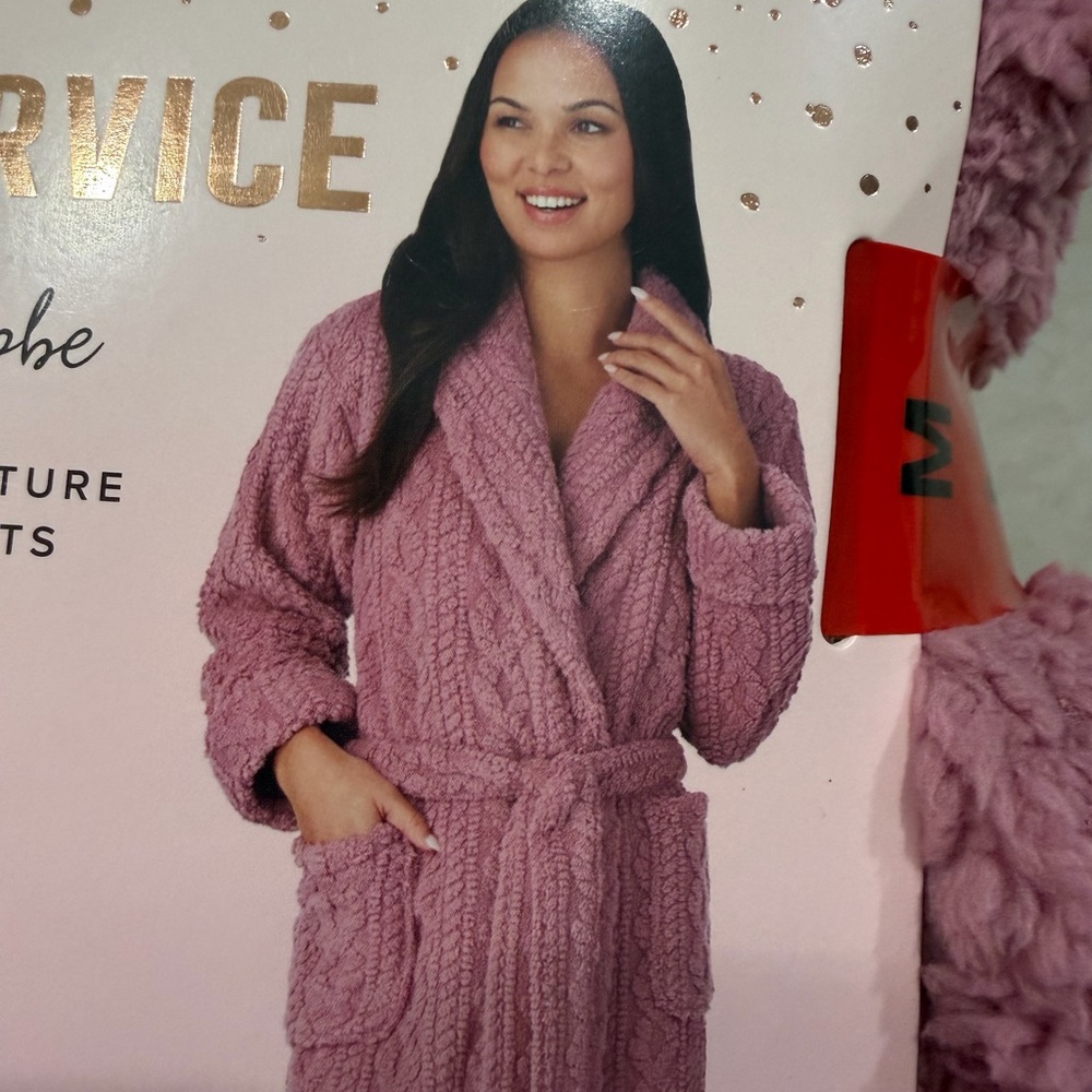 Cozy Wrap Robe - Pink Women’s medium - Picture 3 of 8